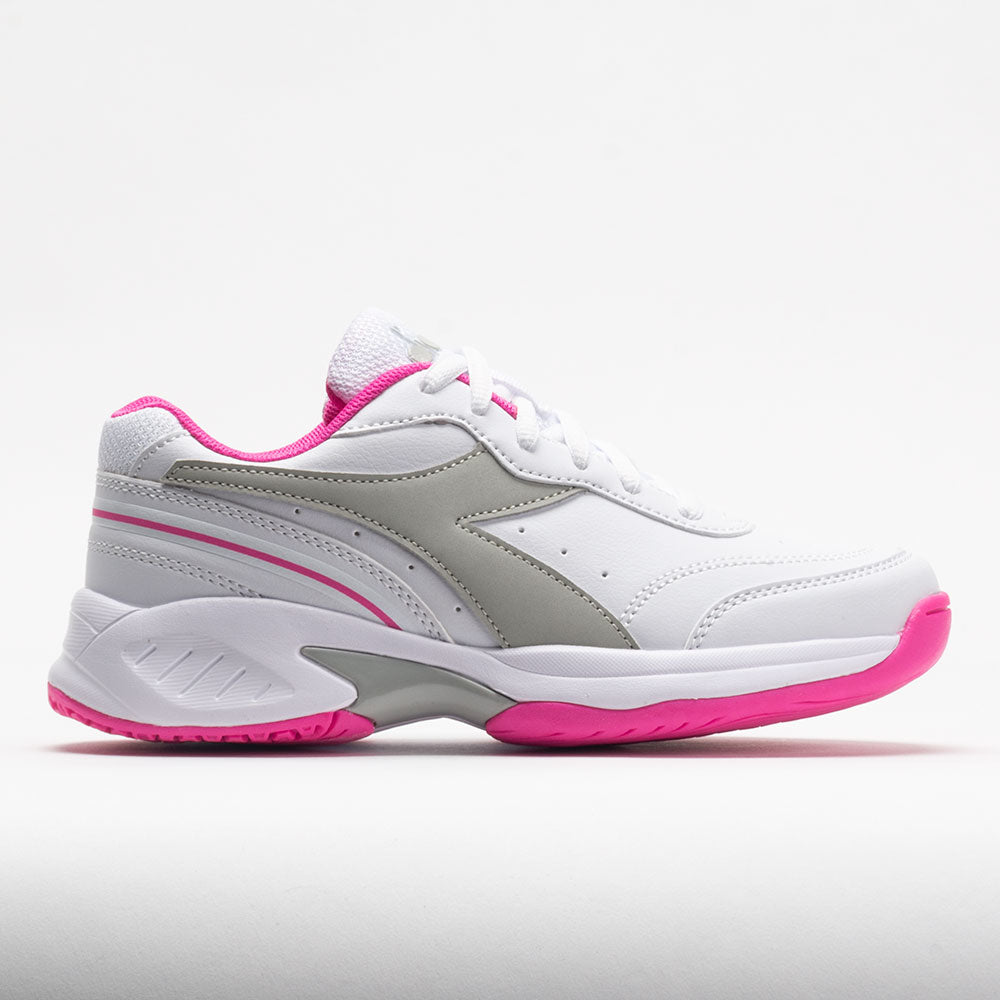 Diadora Challenge 4 SL Junior  White/Silver/Rodamine Red
